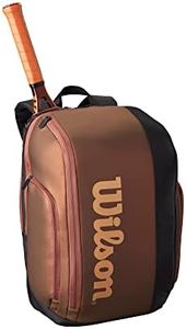 WILSON Pro Staff V14 Super Tour Tennis Backpack - Brown, Holds up to 2 Rackets