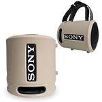 RAWECUD Silicone Cover Case For Sony Srs-Xb13/Xb100 Extra Bass Wireless Portable Compact Speaker,Protective Skin Sleeve Shell For Sony Srs-Xb13 Speaker Accessories(Taupe)