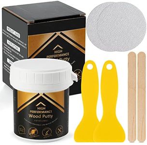 Deuvuo Cedar Wood Filler Putty, High-Performance Cedar Wood Grain Filler Kit - Quickly Fix Wood Cracks and Blemishes with Wood Hole Filler - Paintable, Stainable, Sandable & Quick Drying - 9.87 Ounce