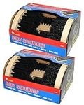 2 Pack Prograde Boot Scrubber. HD Nylon Brush Bristles, Wood Sides, Powder Coated Steel Frame. Mounting Screws Included. 9.5x6.5x4.5