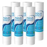 AQUACREST 5 Micron 10" x 2.5" Whole House Sediment Water Filter, Replacement for Any 10 inch RO Unit, Culligan P5, Aqua-Pure AP110, Dupont WFPFC5002, CFS110, RS14, WHKF-GD05, Pack of 6