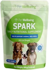 Pet Wellbeing Spark Daily Nutritional Greens Superfood for Dogs & Cats - Probiotics, Prebiotics, Digestive Enzymes, Amino Acids, Antioxidants, Vitamin D, Spirulina - Vet-Formulated 3.53 oz (100 g)