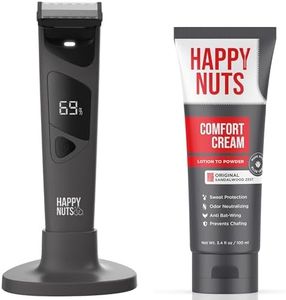 HAPPY NUTS The Ballber Pro Groomer & Aluminum-Free Comfort Cream (OG) Bundle - Complete Ball Grooming & All-Day Odor Protection for Men