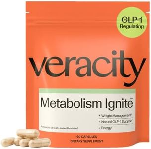 Veracity Metabolism Ignite - Boosts GLP-1 to Reduce Appetite and Cravings for Clinically Proven Weight Loss - Natural GLP-1 & Metabolic Support Supplement - Burns Fat - Side Effect Free - 30 Serving