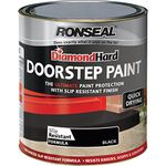 Ronseal DHDSPB750 750ml Diamond Hard Doorstep Paint - Black