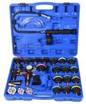 DHA 28pc Cooling System Radiator Pressure Tester Kit, Radiator Coolant Pressure Test Car Water Leak Tank Detector Tester, Universal Cooling System Vacuum Tester and Refiller Tool Kit