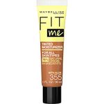 Maybelline Fit Me Tinted Face Moisturizer with Aloe, Coconut, Skin Care with Natural Origin Ingredients + Shine-Free 12H Hydration, 30mL