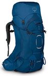 Osprey Europe Aether 55 Men's Backpacking Pack Deep Water Blue - S/M