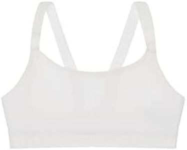 Bonds Girls’ Performance Micro Crop, White, 14-16