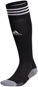adidas Copa Zone Cushion 4 Soccer Socks (1-Pair) for Men, Women, Boys and Girls, Black/White, Medium