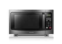 Toshiba ML-EM31P(BS)/CA Microwave Oven with Smart Sensor Easy Clean Interior, ECO Mode and Sound On-Off, 1.2 Cu. ft, Black Stainless Steel