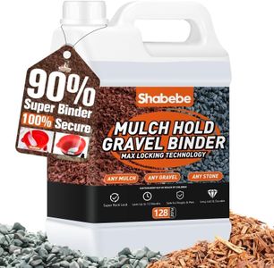 Shabebe Mulch Glue, Gravel Binder 1Gallon Lasts Up to 2 Years, Rock Glue for Landscaping Strong Adhesion of Pea Gravel Stabilizer Landscape, 90% Super Gravel Hold, Stone Binder for Pine Straw&Mulch