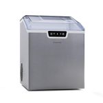 Klarstein 3.2L Small Ice Maker Machine, Counter Top Ice Machine For Home and Kitchen, Fast Operation, Makes 18 kg of Bullet Ice, Safety Alarms, Self-Cleaning Countertop Ice Cube Maker Machine
