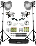 Sonia 3 Step Trilite Continuous Video Light Kit for YouTube Video Shooting Table Top Photography: 2 Trilite; 6 CFL Lamps 32 Watt; 2 Light Stand; 2 Reflector; 2 Diffuser Cloth; 2 A.C Cord; 1 Stand Bag