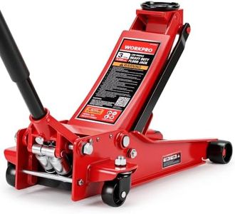 WORKPRO 3 Ton Hydraulic Trolley Floor Jack with Dual Pump