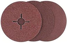 Bosch Accessories 12 pcs. Fibre Sanding Disc Set (Aluminium Oxide, Ã˜ 125 mm, Accessories for Angle Grinders)