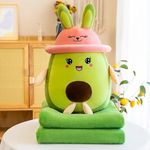 Tinytotem Avocado Soft Toy for Kids & Babies Cuddly Cute Fruit Avocado Stuffed Toys Plushie Safe & Huggable Gifts for Toddlers Boys & Girls (30cm)