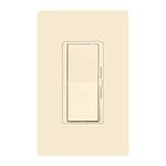 Lutron Diva LED+ Dimmer for Dimmable LED, Halogen and Incandescent Bulbs with Wallplate | 150W/Single-Pole or 3-Way | DVWCL-153PH-LA | Light Almond