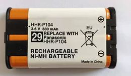 MICROUSB Compatible with Panasonic HHR-P104 100% of 830Mah Original for Rechargeable Cordless Phone Battery