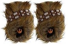 STAR WARS Slippers, Boba Fett, Darth Vader, Stormtrooper, Chewbacca, Kids and Adults Indoor Costume Cosplay Slipper, Chewbacca Brown, 12-14 Women/10-12 Men