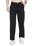 TAKITO Linen Cargo Baggy Pant (32, Black)