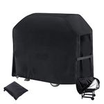 BBQ Cover 67 Inch, Heavy-Duty BBQ Cover, 420D Rip-Proof Waterproof Gas Grill Cover, Fade and UV Resistant Outdoor Barbecue Cover Fits Weber Char-Broil Nexgrill Brinkmann and More
