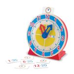 Melissa & Doug Turn & Tell Wooden Clock (Educational Toy, 13 Reversible Time Cards, Great Gift for Girls and Boys - Best for 4, 5, 6, and 7 Year Olds)