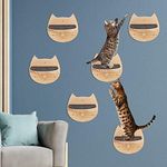 6 Pcs Cat Wall Furniture Wall Mount