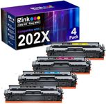 E-Z Ink Compatible Toner Cartridge Replacement for HP 202X 202A CF500X CF500A to use with Color Pro MFP M281fdw M281cdw M281fdn M254dw M254 M281 (Black Cyan Yellow Magenta, 4-Pack)