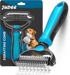 JUDEE Dematting Comb for Dog and Cat, Pet Grooming Rake and Brushes for Small, Medium Large Hair Double Sided Deshedding Tool Removes Loose Undercoat, Knots, Mats & Tangled Hair