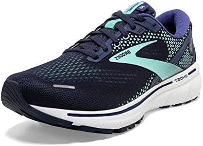 Brooks Women's Ghost 14 Neutral Running Shoe, Peacoat/Yucca/Navy, 10 Wide