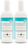 Crystal Deodorant Spray, 100% Natural, Long Lasting, Single Ingredient, No Aluminum Chlorohydrate or Chemicals, Unscented, Odourless Thai Crystal Spray Deodorant for Women and Men, 125 ml (Two-Pack)