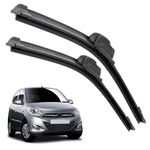 Euro Care Windshield Car Wiper Blades Compatibility With i10 (Model : 2013-2016) - Set of 2Pc (D-22,P-16)
