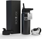 IRON °FLASK Sports Water Bottle - 18 Oz 3 Lids (Straw Lid), Leak Proof - Stainless Steel Gym & Sport Bottles for Men, Women & Kids - Double Walled, Insulated Thermos, Metal Canteen