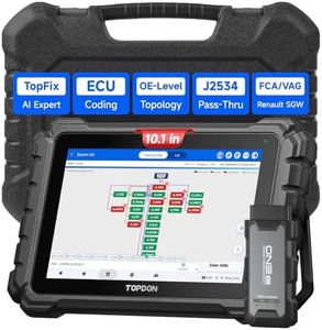 TOPDON ONE OBD2 Scanner Diagnostic Tool with ECU Coding, OE Topology, J2534 Pass-Thru, 50+ Service, Bidirectional Diagnostic Scan Tool with TopFix AI,FCA/Renault/VAG SFD SGW Access,CAN-FD & DoIP