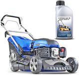 Hyundai 46cm Petrol Lawnmower Self-Propelled, 460mm / 18'' Cutting Width Lawn mower, 3.5HP 4-Stroke Petrol Engine, Foldable Handles, Mulching Lawn mower, 3 Year Warranty