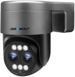 GENBOLT 2.5K PTZ WiFi Security Camera Outdoor with PoE, Dual Lens CCTV Home Surveillance Camera with 12X Hybrid Zoom, IP Camera with Color Night 4MP, Auto Tracking Humanoid Detection