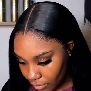 NESMON 40 inch Wig Human Hair Skinlike 13x6 HD Lace Front Wigs Human Hair