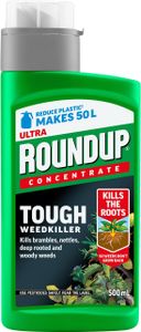 Roundup Ultra Tough Weedkiller Concentrate Liquid, 500ml