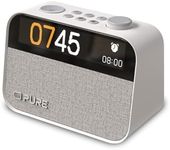 Pure Moment Bedside & Office Alarm Clock (DAB+/FM Digital Radio, Bluetooth, Sound Noise Machine, Sleep Aid, Wake, Night Light, Dimmable Display), Cotton White, Normal