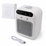Pissente Portable Air Conditioner, Fan Portable Swamp Cooler Evaporative Air Cooler with 500ml Water Tank 3 Speeds for Home Office Bedroom Tent