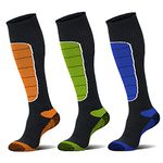 Merino Wool Ski Socks, Cold Weather Socks for Snowboarding, Snow, Winter, Thermal Knee-high Warm Socks, Hunting