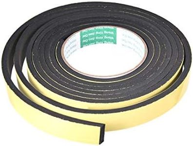 sourcing map Sealing Foam Tape 20mm Wide 5mm Thick 3 M/9.8ft Long, Self Adhesive Weather Strip for Window Door Insulation