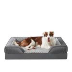 JOEJOY Large Dog Bed, Orthopedic Memory Foam Dog Beds, Washable Pet Bed, Grey, Fits up to 50lbs, Good for Doberman Pinscher, Sheltie, Border Collie, Australian Herding Dog