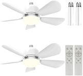 2Pack Socket Fan Light, Ceiling Fan