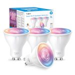 Tapo L630 (4-Pack) Smart Bulb, Alexa Light Bulb, Smart Light Bulb Spotlight, GU10 Lamp Base, 16 Million Colours, White Tunable, High Lumen & Dimmable, Remote Control, Voice Control Alexa & Google
