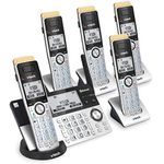 VTech IS8151-5 Answering System with 5 Handsets, Connect to Cell and Super Long Range (IS8151-5S)