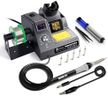 TOAUTO DS90 Soldering Station-°F & ℃ Dual Digital Display Soldering Iron Station Kit,90W Soldering Iron,302°F 842°F Temperature, Anti-Static Design & Grounding Wire, Auto Standby & Sleep,5 Solder Tips