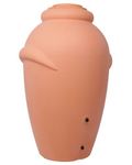 Ondis24 Rainwater Storage Tank Rain Barrel Rainwater Barrel Water Container Water Tank Amphora Terracotta 360 L Made of Plastic with 2 Taps and Integrated Flower Pots