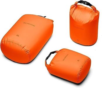 Bee Nesting Ultralight Dry Bag Set for Backpacking, Waterproof Dry Sack for Camping, Hiking, Motorcycle, Lightweight Stuff Sack Set of 3 Pack(2L+4L+8L), Orange